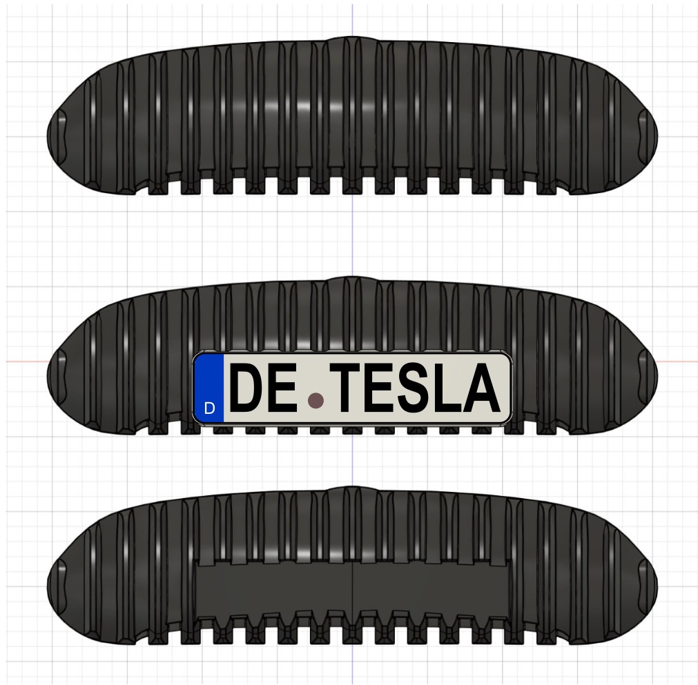 Tesla Design Render für futuristisches Custom Tuning